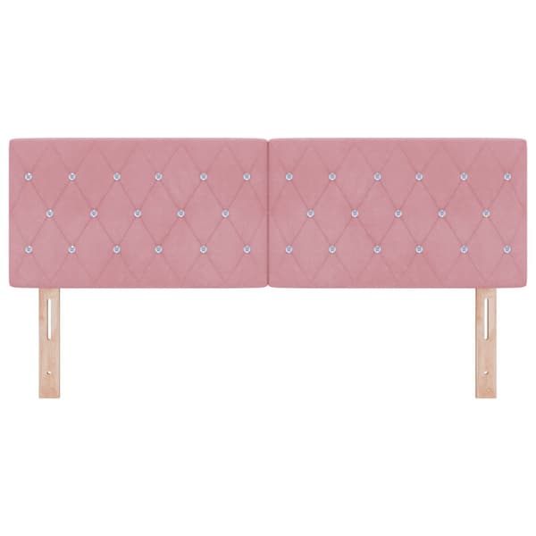 Huvudgavel Rosa 160 cm Sammet