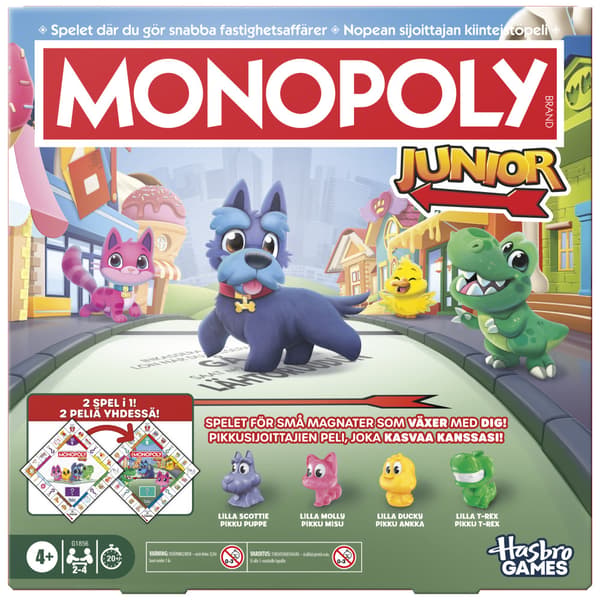 Monopoly Junior 2-i-1 Refresh DK/NO