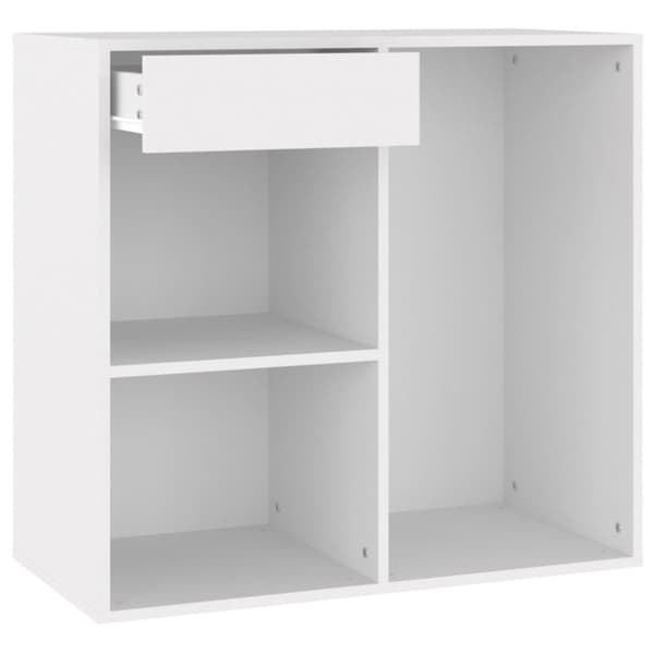 Sminkskåp vit 80x40x75 cm konstruerat trä