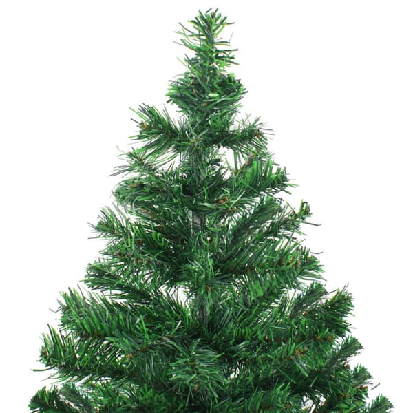 Belyst plastgran med kulor 120 cm 230 grenar