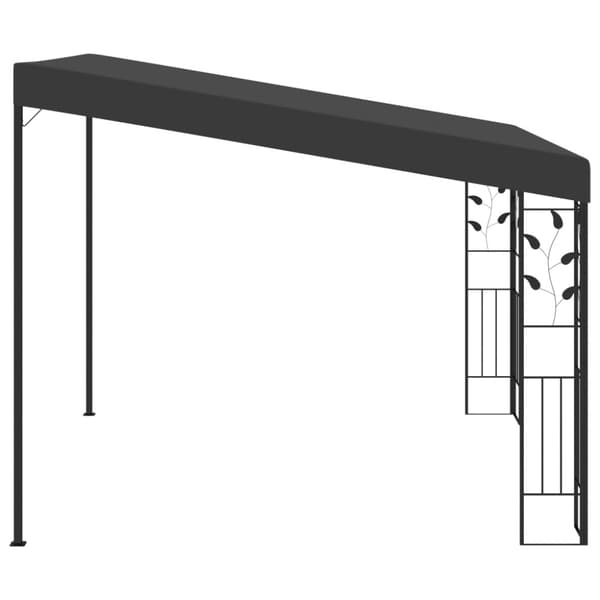 Väggmonterad paviljong 3x3x2,5 m antracit