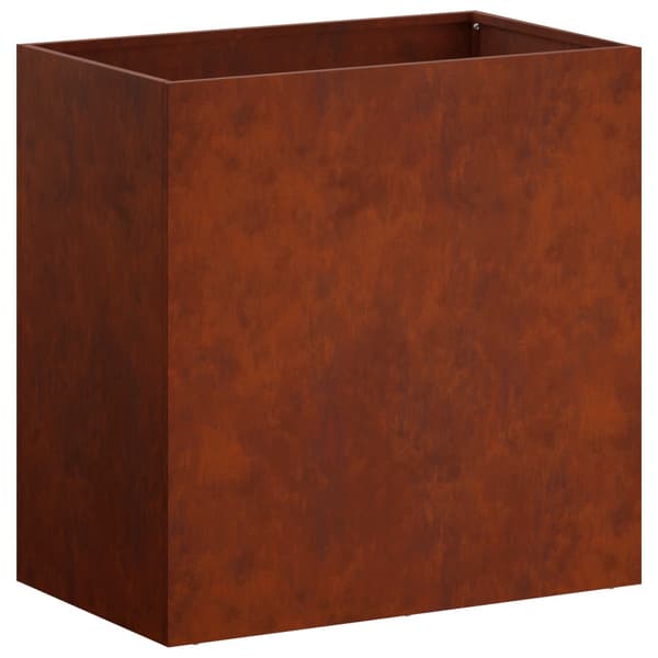 Trädgårdsplanterare 2 st Rostig 50 x 30 x 40 cm