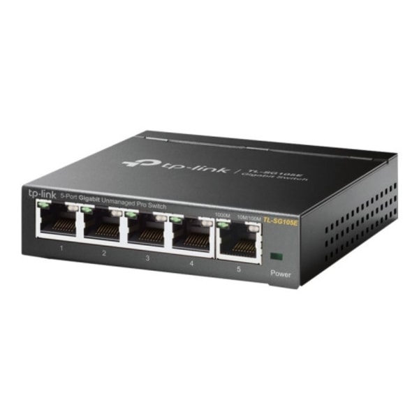 TP-Link Easy Smart TL-SG105E - switch - 5 portar Svart