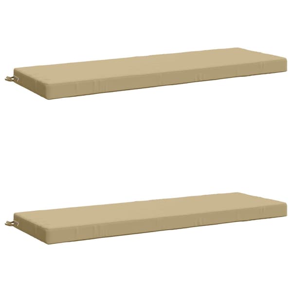 2-delade Bänk Kuddar SOEST 2 st 100% Polyester Beige
