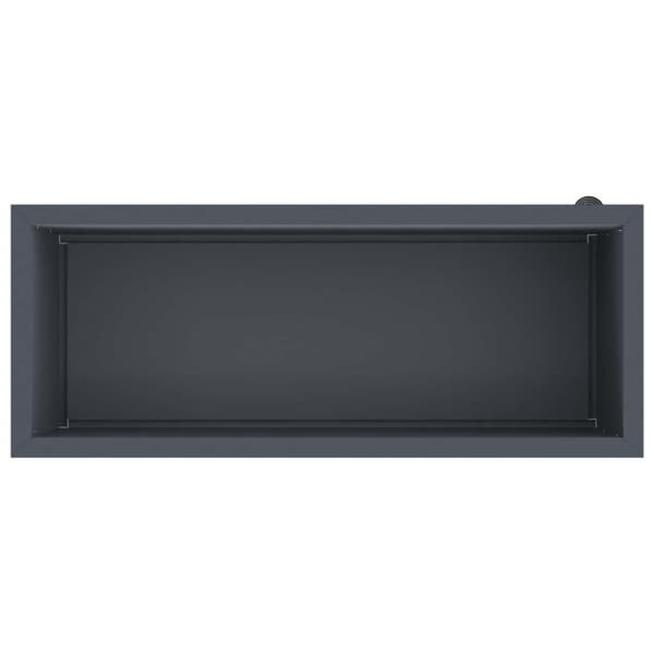 Odlingslåda med LED 2 st Antracit 40 x 100 x 40 cm Stål