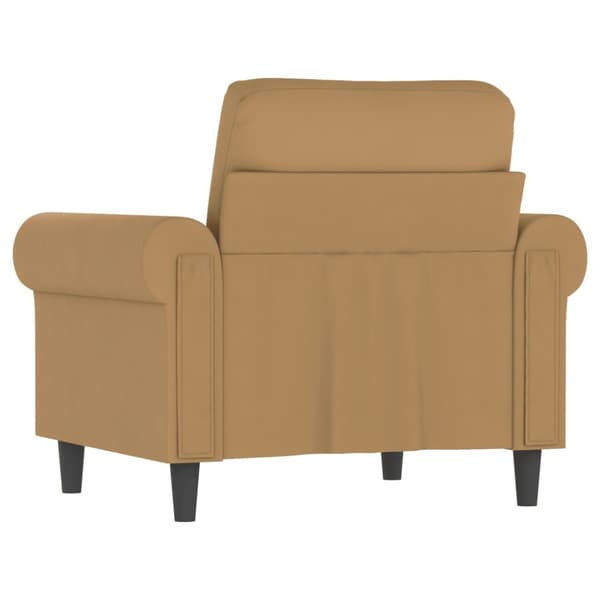 Fåtölj Brun 60 cm sammet