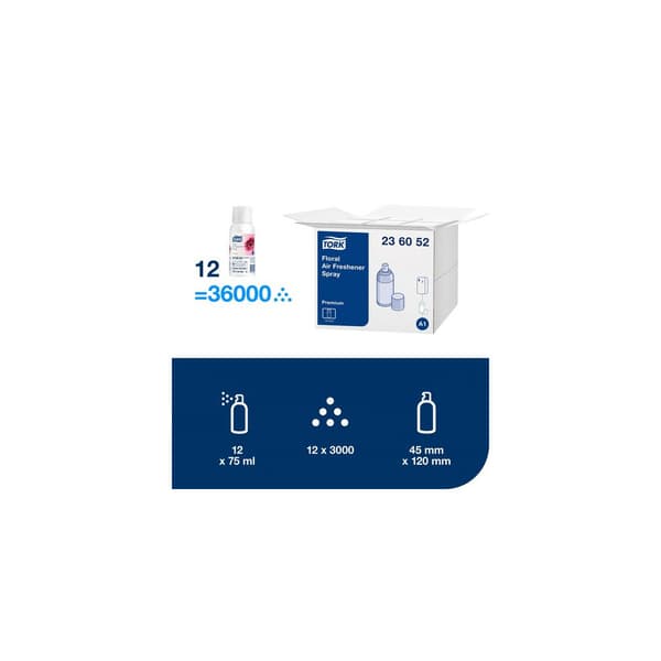 Luktförbättrare TORK A1 Blom Spray 75ml