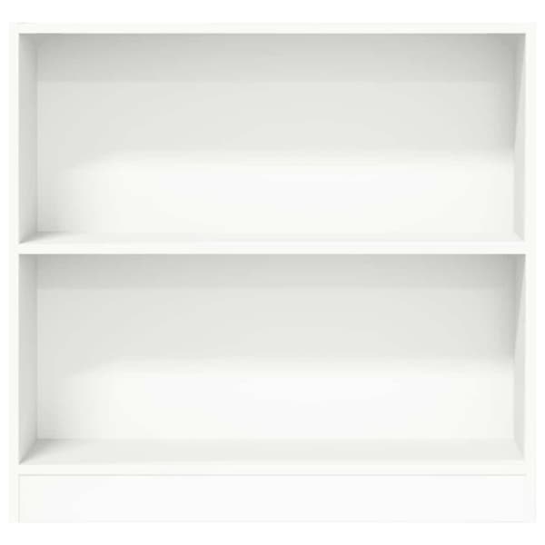 Bokhylla vit 80x24x75 cm konstruerat trä