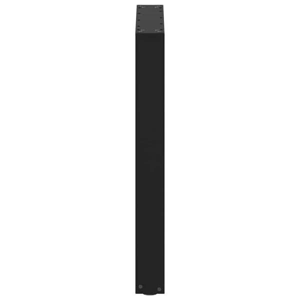 Matbordsben U-formade 2 st svarta 60x(72-73) cm stål