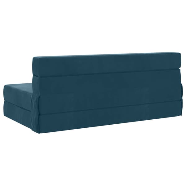 Fällbar Soffbedmadras Blå 152 x 86,5 x 60 cm Tyg