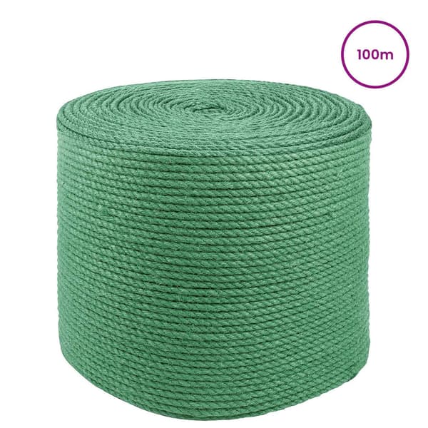 Juterep 10 pcs Grön 100% Tossa jute