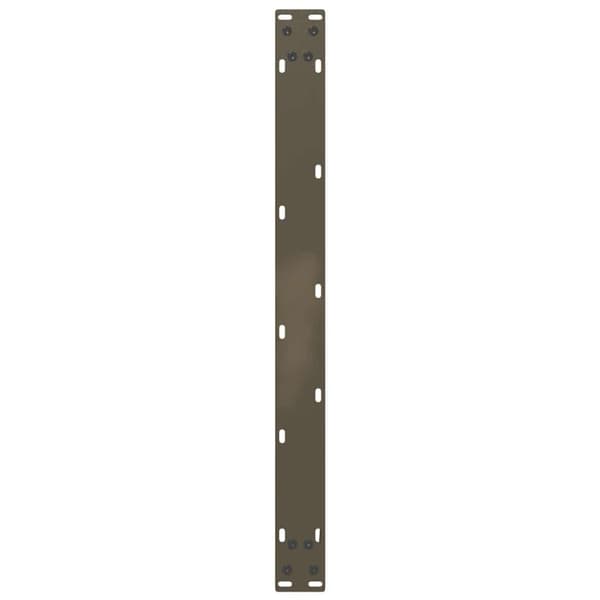 Soffbordsben U-formade 2 st naturstål 60x(42-43) cm stål