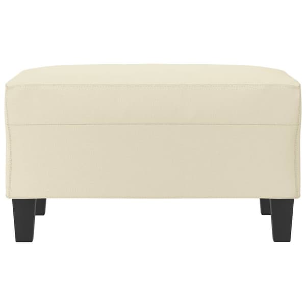 Fotpall gräddvit 70x55x41 cm konstläder