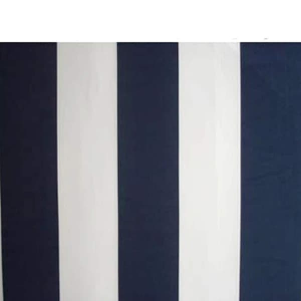Manuell Markis 3 x 2,5 m Blå och Vit Rand 100% Polyester