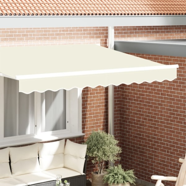 Markis Valance för 2.5 m Ram Gräddfärgad 2.3x0.2 m