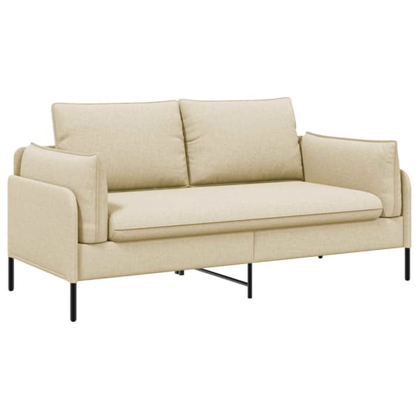 2-sits soffa Gräddvit 188 x 81 x 89 cm Tyg