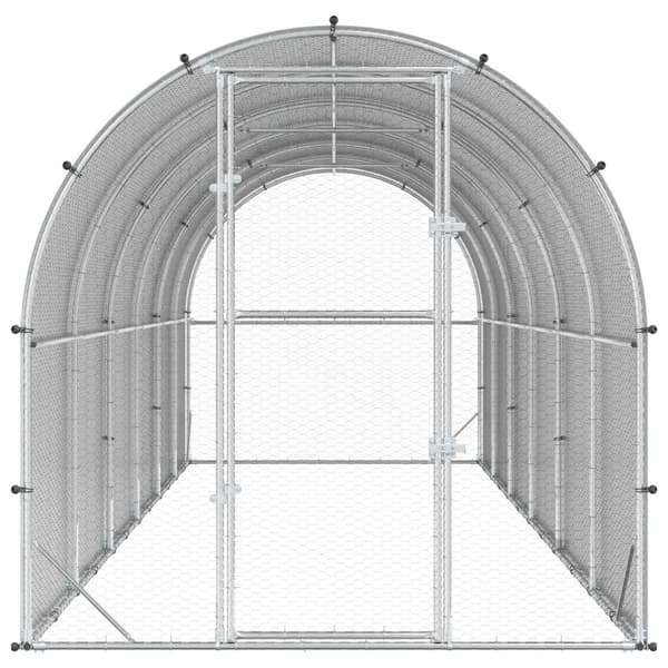 Hönsgård Silver 600 x 200 x 200 cm Galvaniserat stål