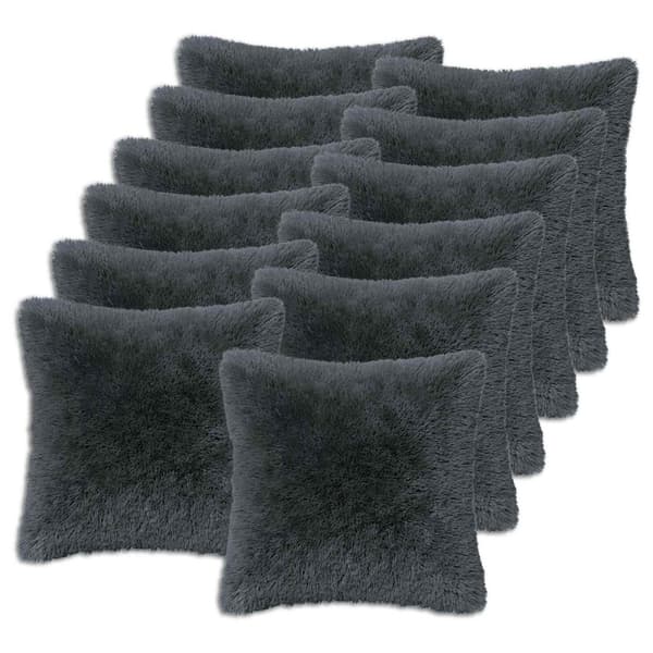Kudde med kudde HEERLEN 2 st Antracit PV Fleece