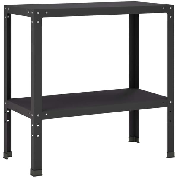 Planteringsbord 60 x 40 x 80 cm Pulverlackerat stål Svart