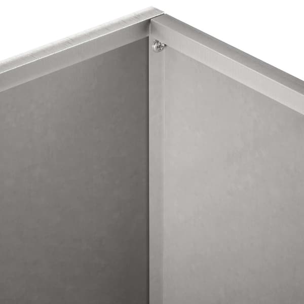 Trädgårdsplanterare 2 st Silver 60 x 60 x 30 cm Rostfritt stål