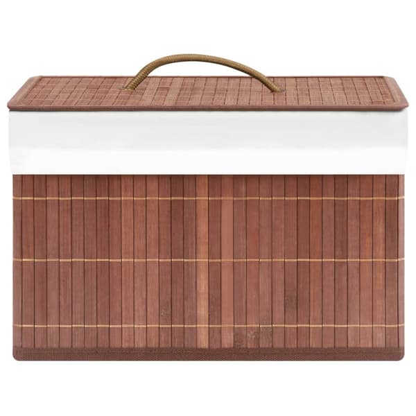 Förvaringslådor bambu 4 st brun