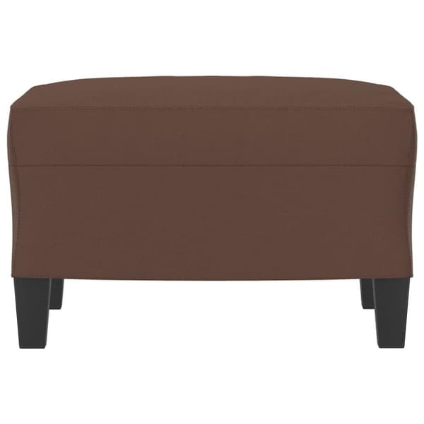 Fotpall brun 60x50x41 cm konstläder