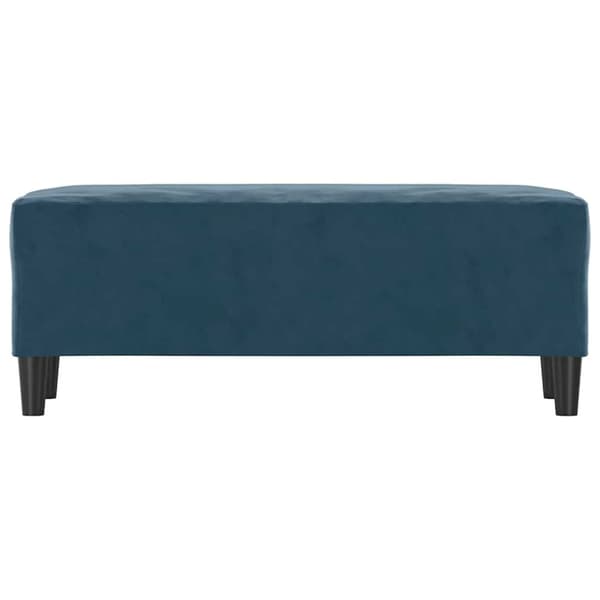 Bänk blå 100x35x41 cm sammet