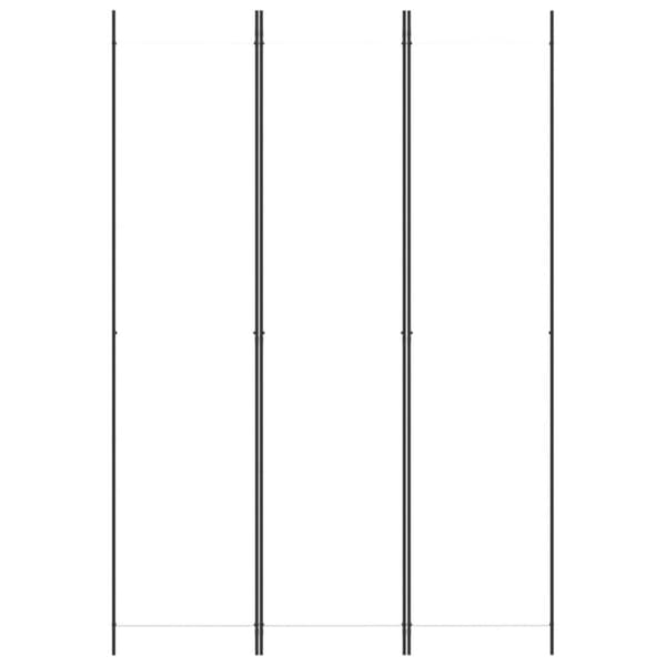 Rumsavdelare 3 paneler vit 150x220 cm tyg