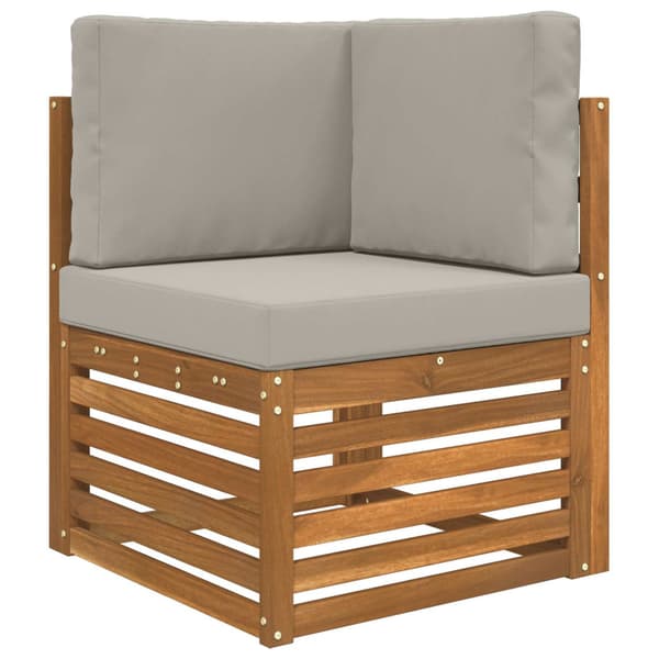 Utomhus Soffa Kudde 3 pcs Grå Polyester