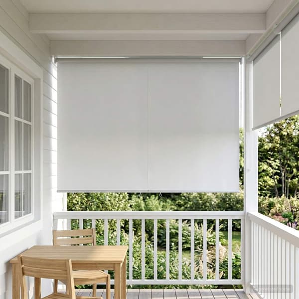 Rullgardin UV-skydd Vit 160 x 230 cm Polyester