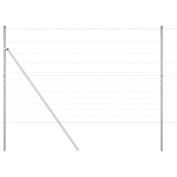 Stängselstolpe Galvaniserad 25 x 1,5 m Stål