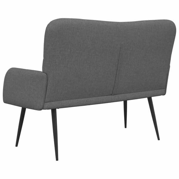 Tvåsitssoffa Mörkgrå 115 x 61 x 87 cm tyg