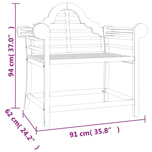 Trädgårdsstolar 2 st 91x62x94 cm massiv teak