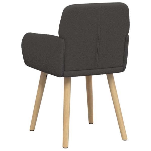 Matstolar 4 pcs Bouclé Mörkgrå 59 x 57 x 85 cm