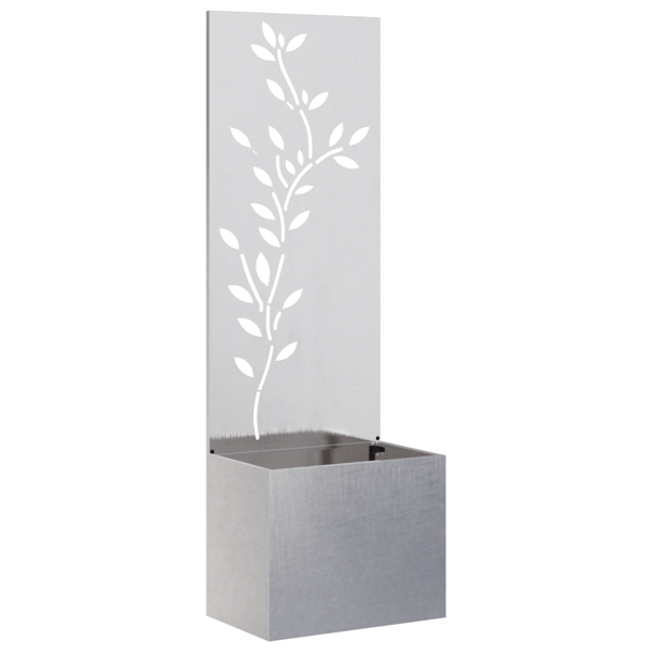 Trädgårds integritetsskärm Blommor Silver 50 x 32 x 150 cm