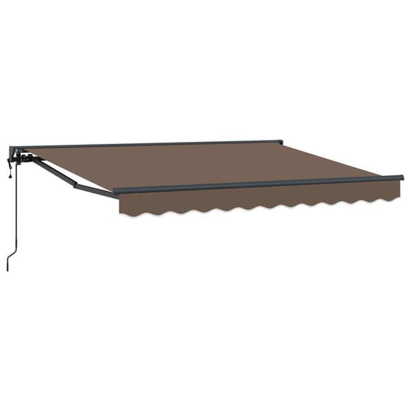 Utdragbar markis Taupe 3 x 2,5 m Polyester och aluminium