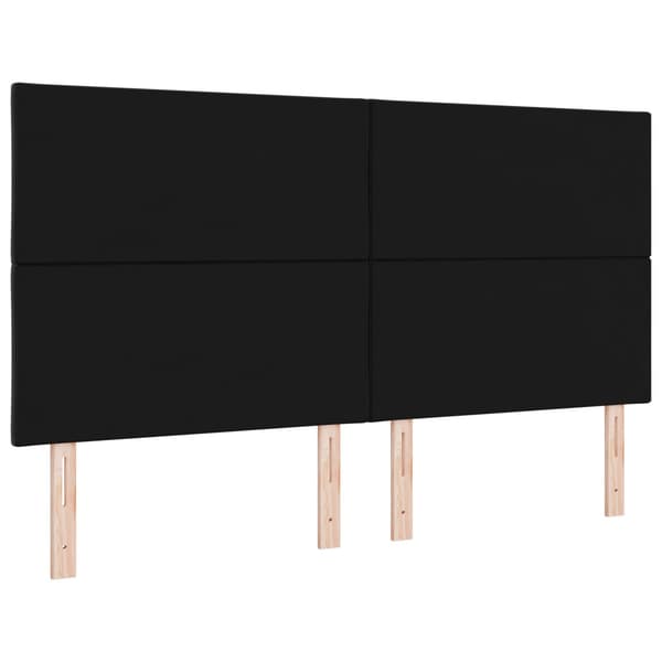 Huvudgavel Svart 180 cm Sammet