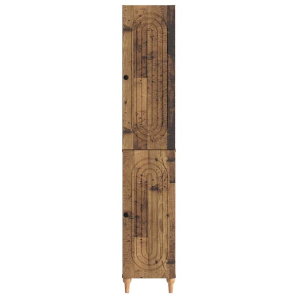 Skåpset 2 pcs Gammalt trä Konstruerat trä