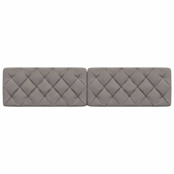 Headboard Cushion Taupe 200 cm Fabric