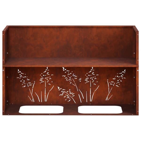Trädgårdsplanterare 2 st Rostig 80 x 20 x 49 cm
