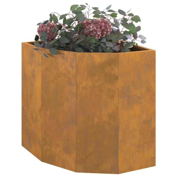 Hörnställning Rostig 45 x 45 x 50 cm Väderbeständigt stål