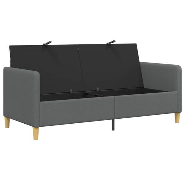 Soffa med förvaring Mörkgrå 172 x 78 x 87 cm Polyester