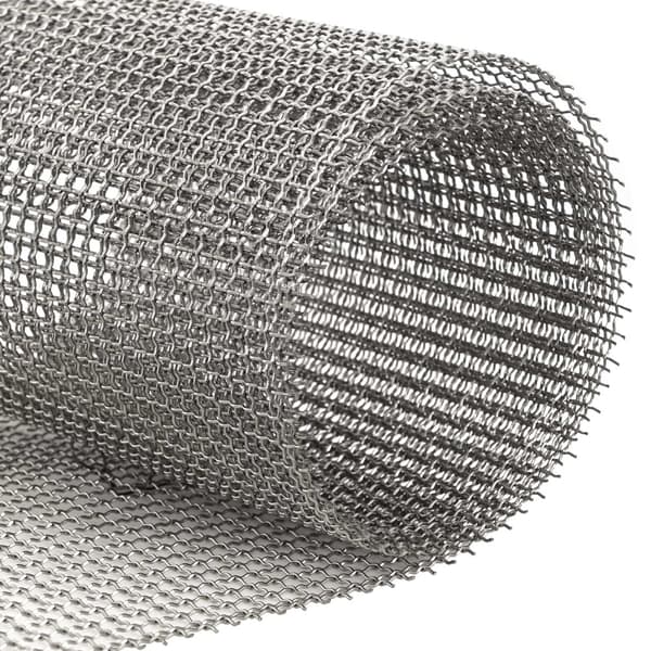 Nätduk 100 x 1000 cm 3 Mesh Rostfritt stål 201 Silver