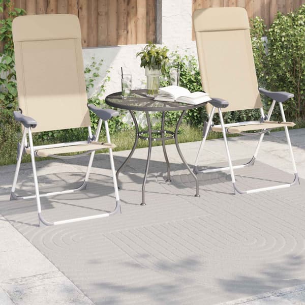 Områdesmattor Rektangulär SIROLO Sand 280 x 200 cm Polyester