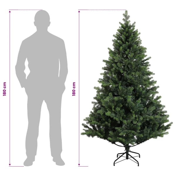 Plast Hingad Julgran 180 cm 300 LED-lampor Varmvit