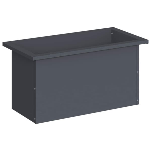 Odlingslåda med LED Antracit 30 x 60 x 30 cm Stål