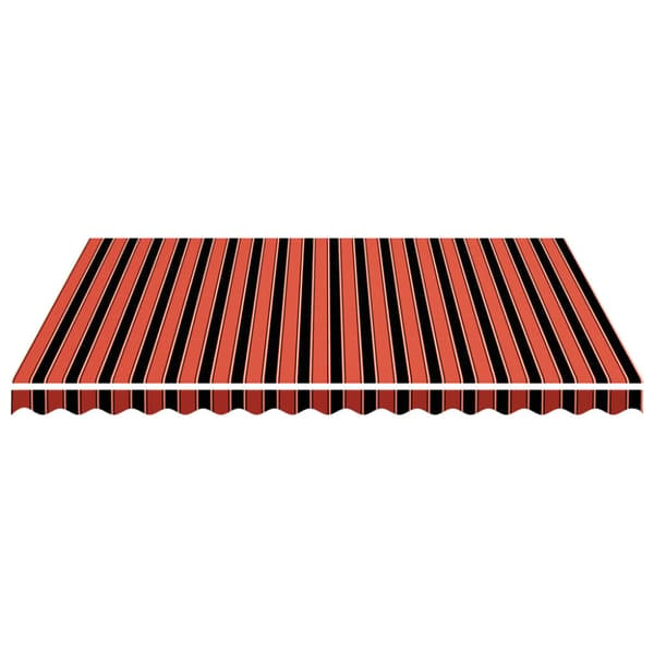Markisväv orange och brun 4x3,5 m