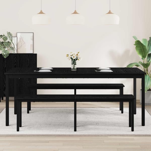Matbord 2 pcs 200 x 100 x 75 cm Konstruerat trä