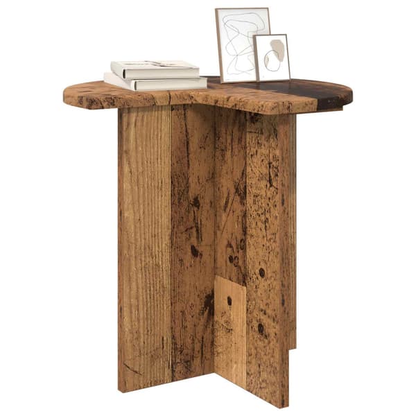 Sidobord 2 pcs Gammalt trä Ø 39 x 38 cm Konstruerat trä