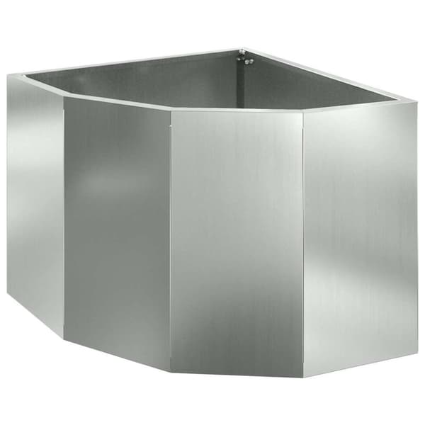 Hörnställning Silver 45 x 45 x 35 cm Galvaniserat stål